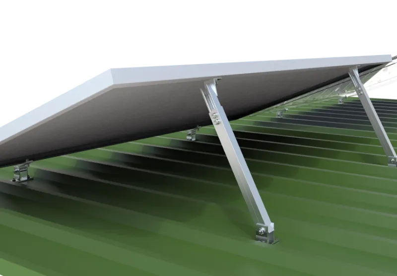 Nastavljiv solarni nosilec zadnje noge za streho