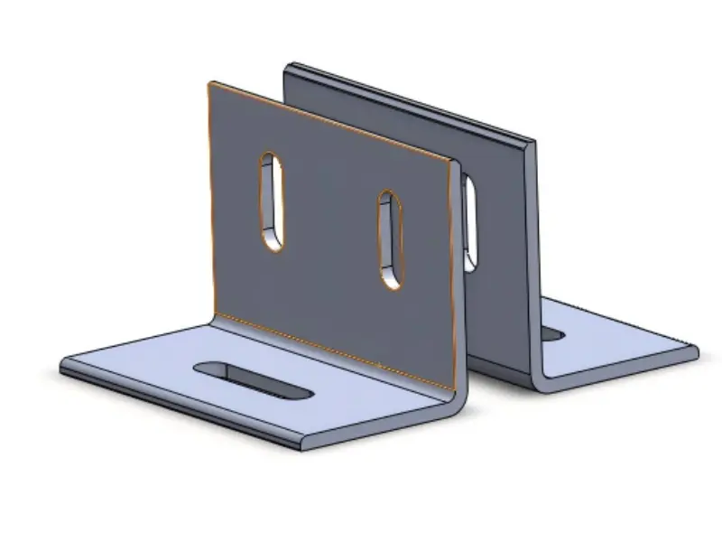 Jeklena solarna baza z dvojno luknjo