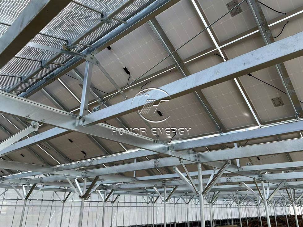 Steel Greenhouse Solar Farmland Mount