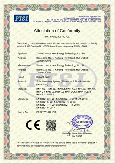 Steel Solar BIPV Mount