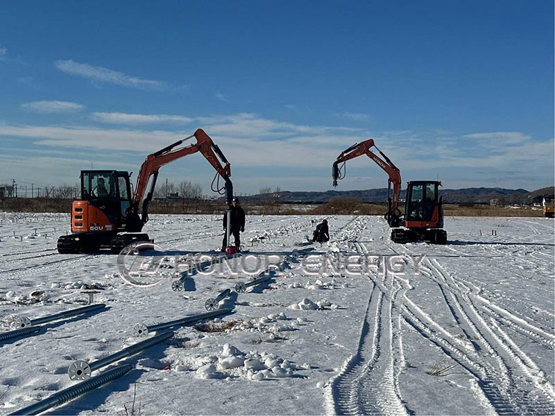 4MW high-voltage solar mounting structure project