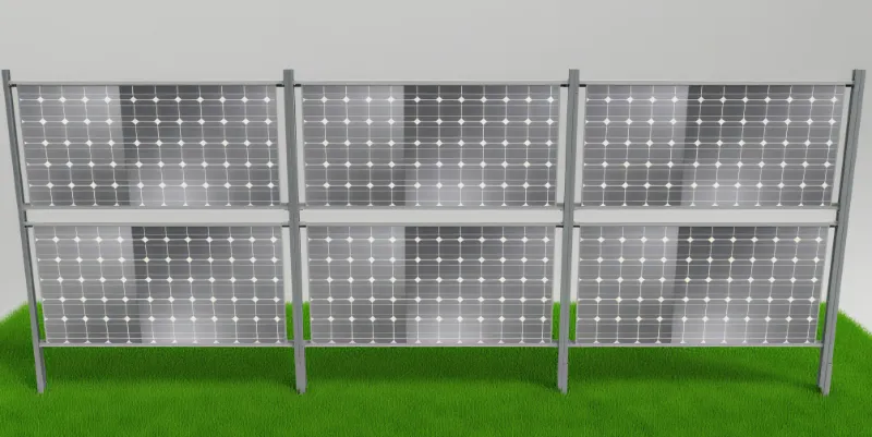 Vertikalna solarna aluminijasta montaža